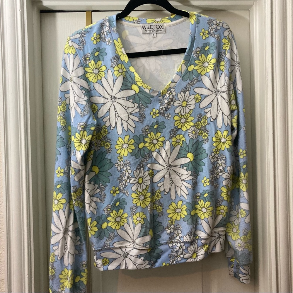 Wildfox daisy wallpaper baggy beach top